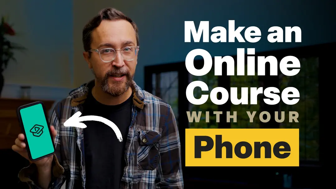Create a course from your phone