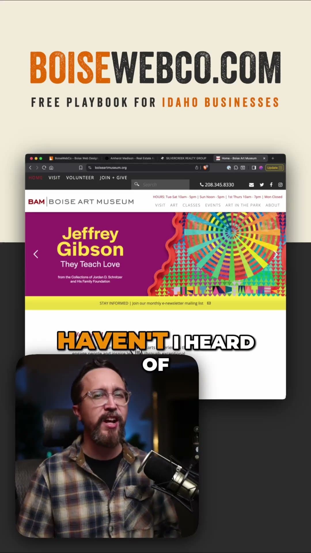 Getting more Email subscribers for Boise Art Museum?