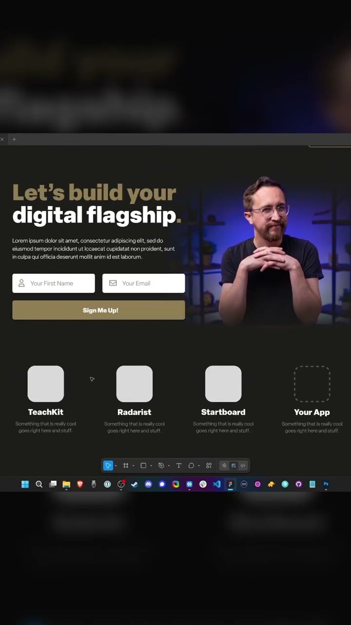 Designing a "link in bio" page from scratch